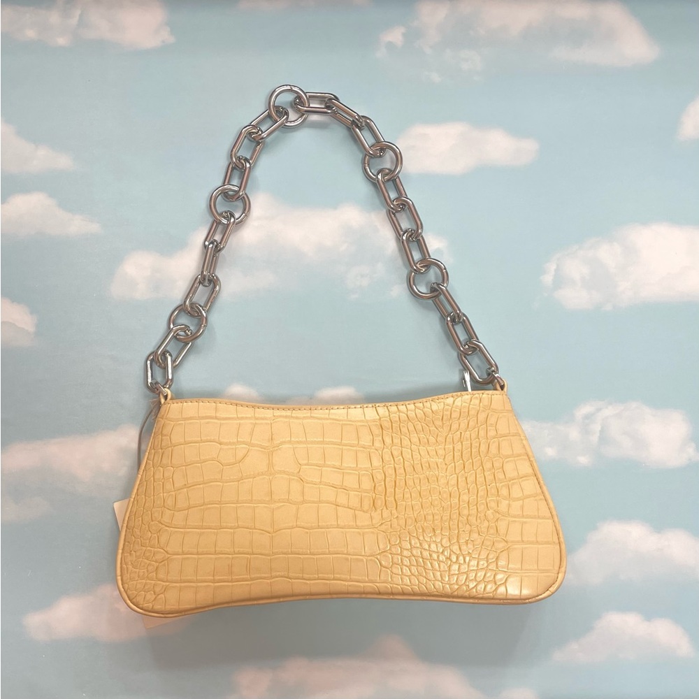 Chunky Silver Chain shoulder bag